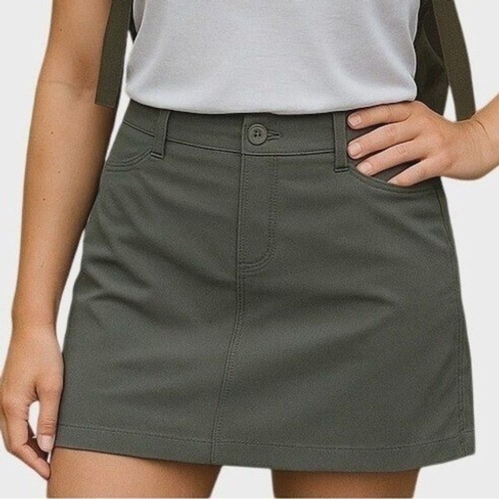 Eddie Bauer Golf Skort Athletic Outdoor‎ Stretch Pockets Gray Womens Size 6